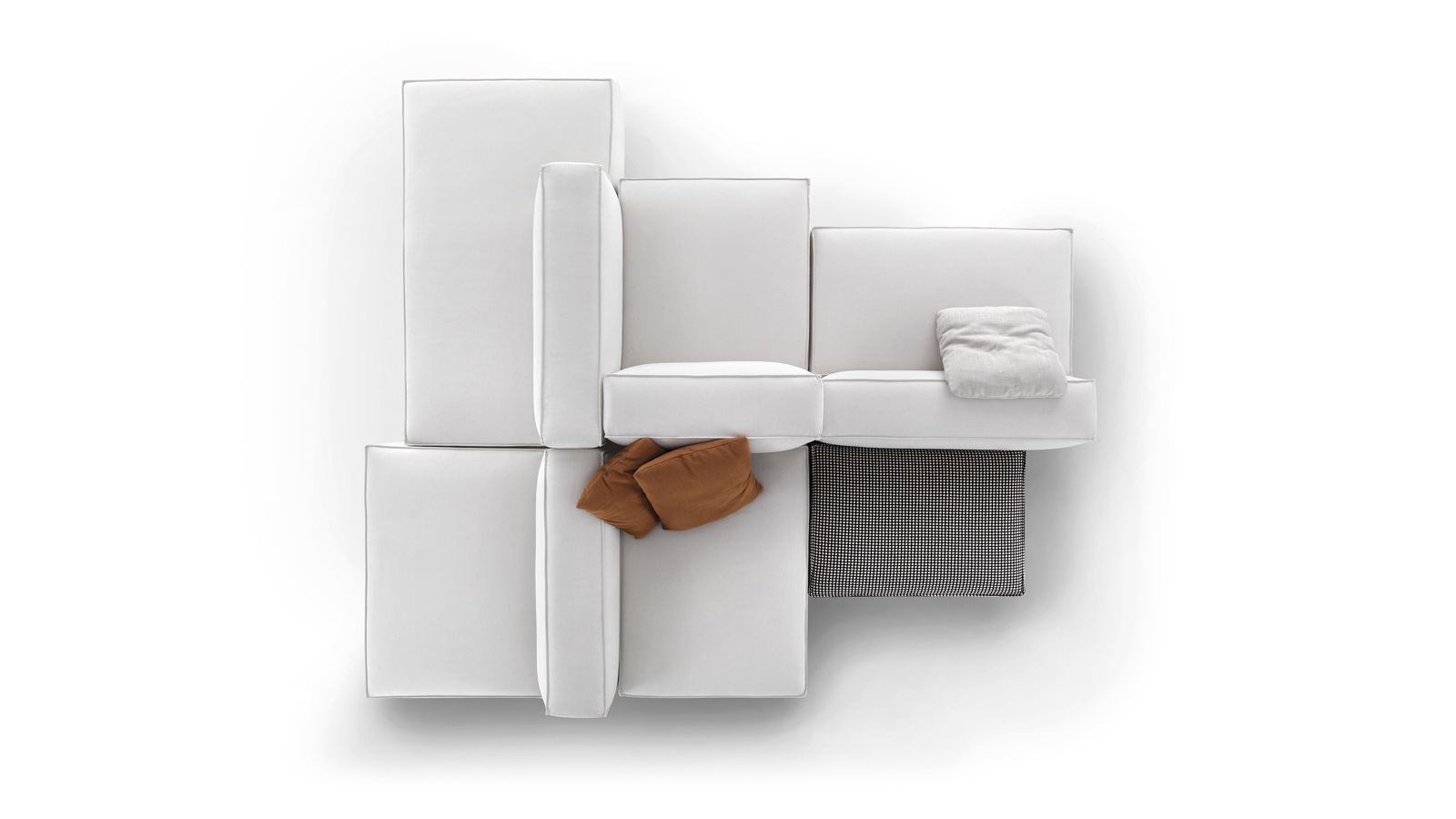 arflex- Marechiaro– sofá – modular- componible –curvo- diseño – Mario – Marenco - tejido- cuero -  sala – hotelería – proyecto – lujo – dos asientos-tres asientos- hechoenitalia- desenfundable –moderno- contemporáneo