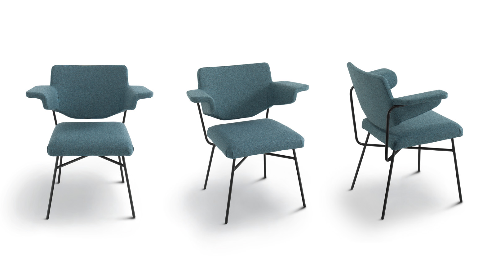 Arflex-Neptunia- cadeira-design-B.B.P.R.- tessido- encosto- com- braços- jantar-hospitalidade-icônico-50s-luxo-projeto-madeinitaly-moderno-contemporâneo